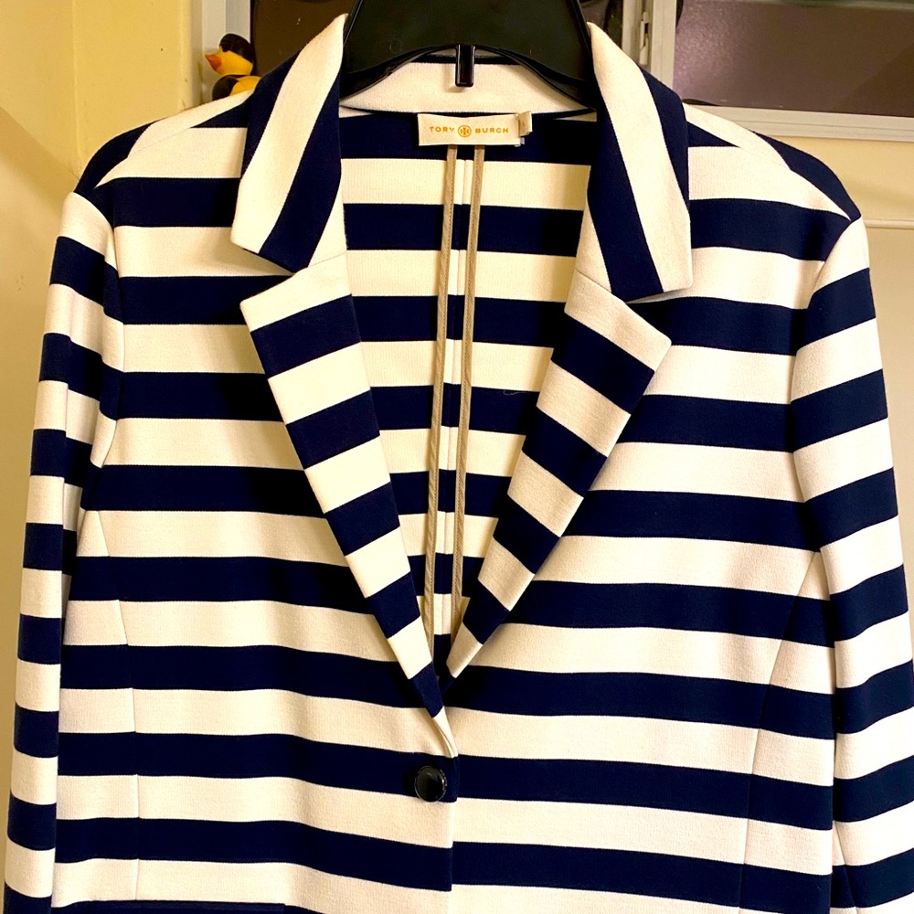 Tory Burch Striped Blazer